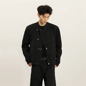 新中式西服男宽松百搭帅气韩版潮流2025夏季ins外套W6551-P68图片