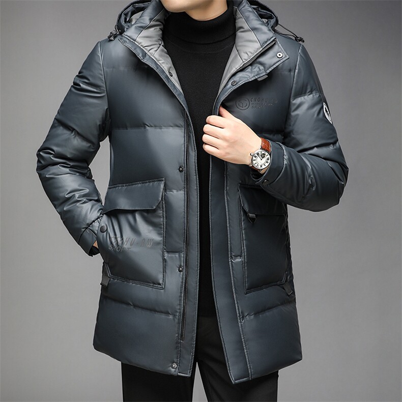 2023新款羽绒服男冬季可脱卸帽中年男厚保暖潮流外套HPN2162-P320,男装羽绒服,电商B212（原钱塘6029）