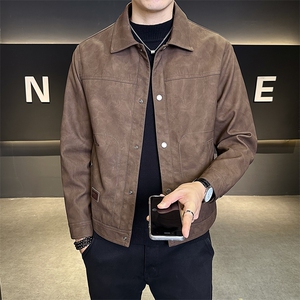 皮衣外套男款春秋季2025新款男装夹克C317-5536-P145图片