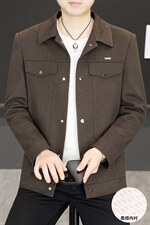 春季夹克男高品质翻领外套型男商务休闲百搭青年外套男S2605-P88，男装夹克，星座310B-3