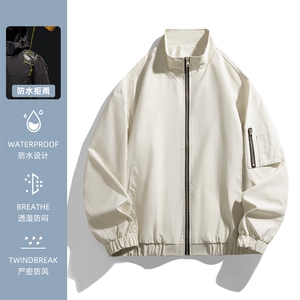 光板二开男士立领夹克工装飞行外套潮流上衣薄款A266-JK8017-P33图片
