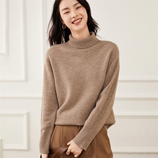 半高领打底衫女2024新款内搭显瘦35%山羊绒衫，女装羊绒衫，杭跃羊绒