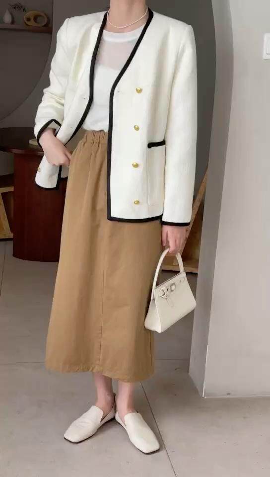 羊毛小香风外套，其它，欧妮卡蒂蔓