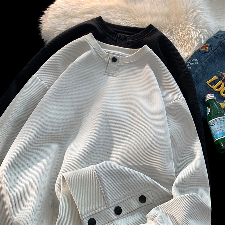 2024秋季新款港风摆拍大码美潮高街圆领卫衣M-5XHW24070-特P40，男装卫衣，电商A022