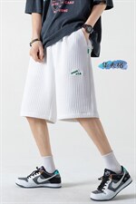 2023夏休闲华夫格贴标运动男无影墙百搭宽松五分短裤DK28853-P40，男装休闲裤，电商A082
