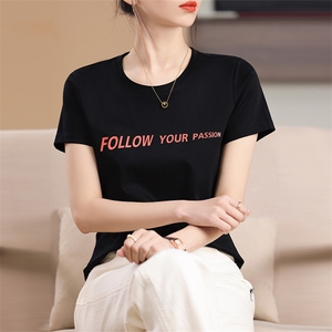 刺绣FOLLW艺术个性时尚舒适显瘦棉T图片