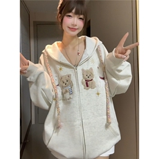 6810-P57新款连帽卫衣男女春秋季休闲百搭开衫卫衣，男装卫衣，电商B323A
