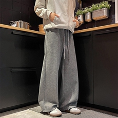 复古法式时髦秋冬长裤文艺风重磅呢料亲肤触感休闲裤K880TP35控68，男装休闲裤，电商A102B
