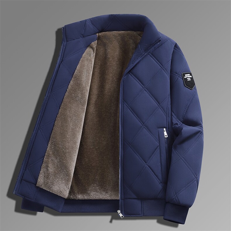 现货中老年大码8XL新款立领机绗双线工艺跨镜公版羽绒棉服,男装棉衣,星座218-1（原230）