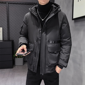 2023年新款直播货 连帽学生团体中长款情侣款羽绒服R2058P80图片