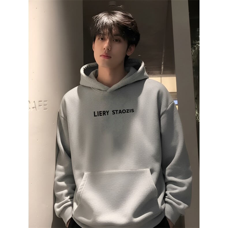 2025秋冬新款加绒加厚连帽卫衣，男装卫衣，电商A336-2