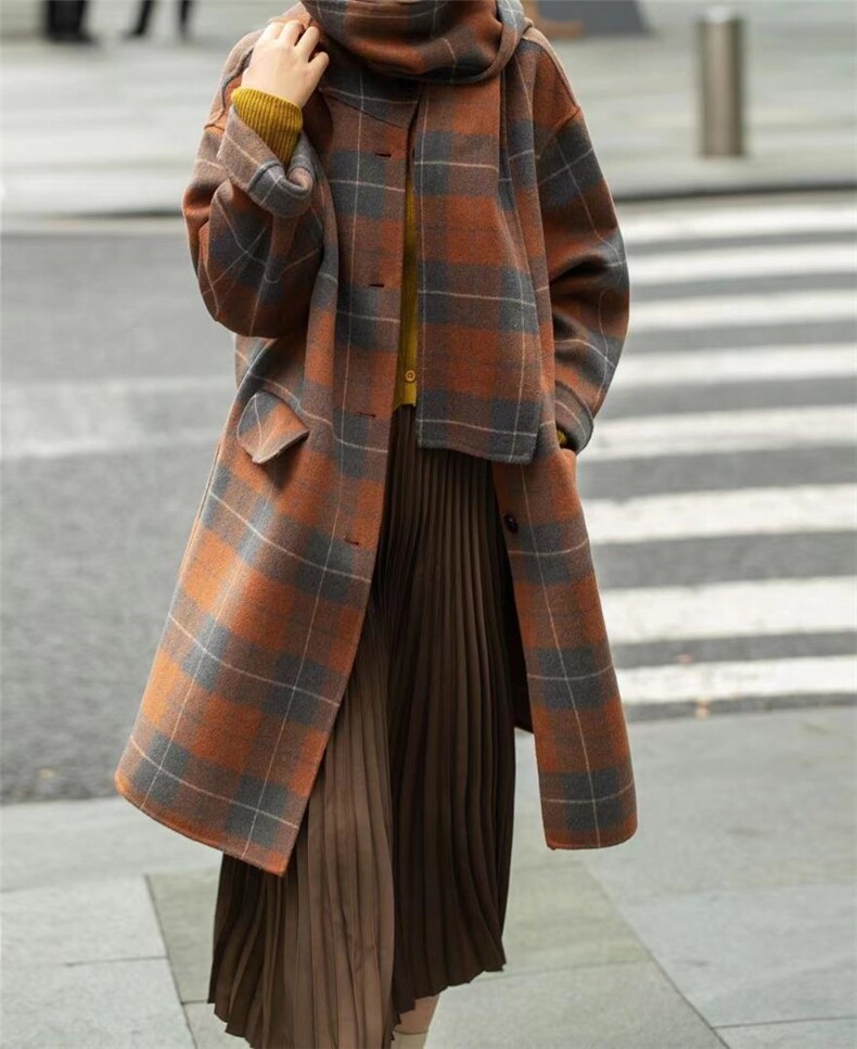 自产双面羊绒大衣，其它，恩+