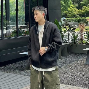 现货 美式宽松立领针织长袖毛衣M5003/P58图片