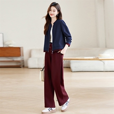 藏青+安哥拉红裤