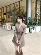 高品质格子西装，女装西装，Balance Studio