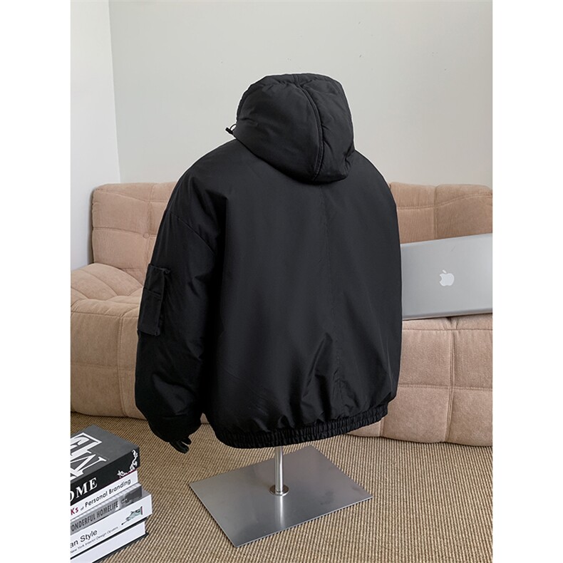 棉服男冬季新款港风宽松连帽棉衣MF9006-P90,男装棉衣,星座214-3
