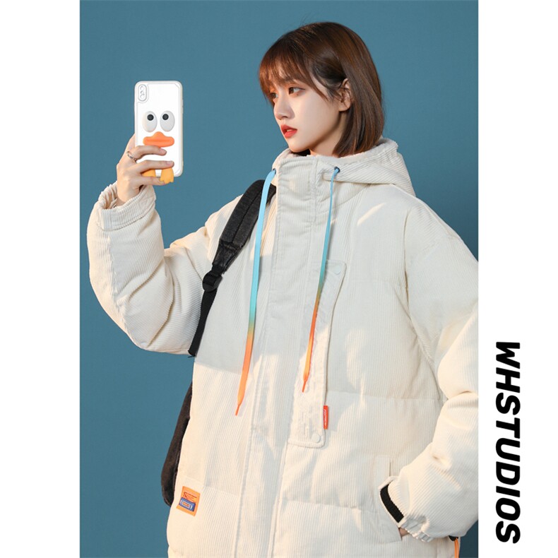 大货主推2025新款棉衣加厚保暖简约百搭情侣棉服冬装 1611B-1-M03图片