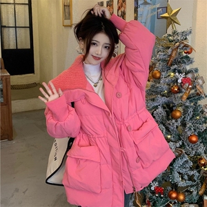 棉服女外套韩版短款面包服大码港风宽松羽绒服学生MMC505-90