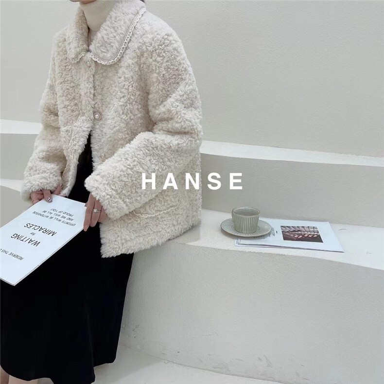现货冬季韩系皮毛一体外套，其它，雅诺希