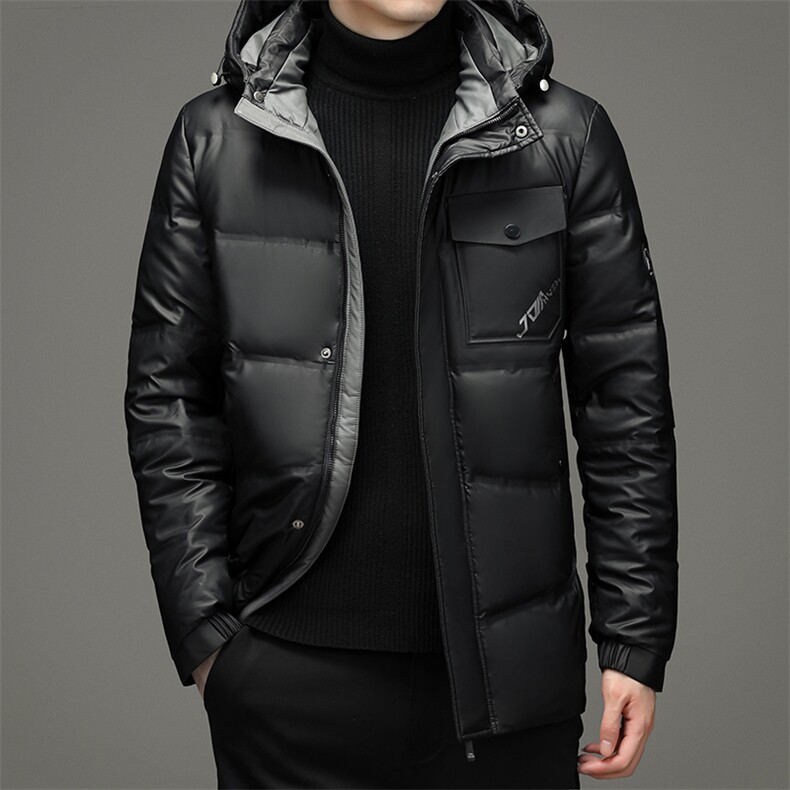 冬季新款羽绒服男士鸭绒连帽商务休闲保暖外套男装SNDAF3321-P305,男装羽绒服,电商B212（原钱塘6029）