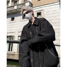 A916P70秋季小众拼色宽松情侣夹克美式复古潮牌设计感外套男，男装夹克，星座512-6