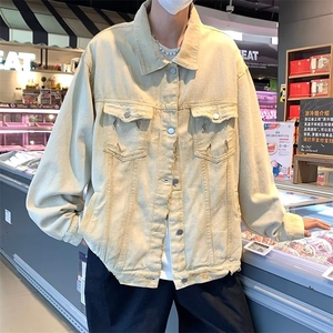 春季新高街破洞做旧街头男女小众扎染夹克破边牛仔外套NT01P75