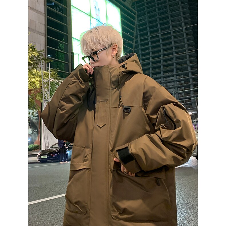 新标80重磅工装羽绒服保暖潮外套冲锋衣A436-973-P225298,男装羽绒服,电商A436
