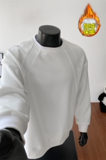 舒适保暖340g华棉潮流大码解构长袖圆领卫衣男W50982J加绒特P27，男装棉衣，电商A001