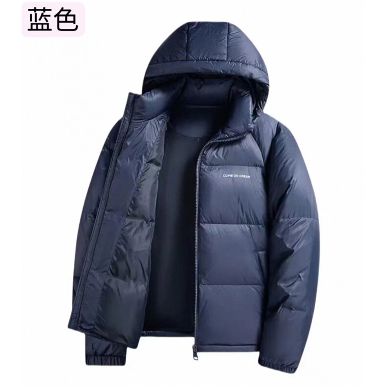 新款男士冬季加厚防寒羽绒服白鸭绒90绒309B-3-808-P220图片