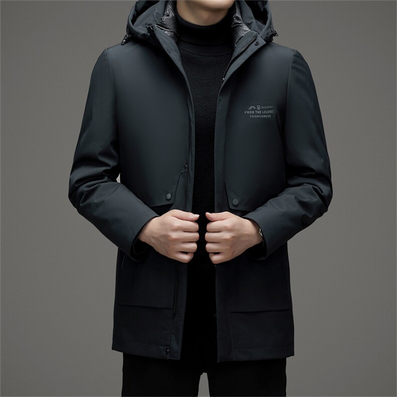 V3133钱塘2020-3冬季厚款商务休闲中年男士85鹅绒羽绒服P273，男装羽绒服，钱塘207-3