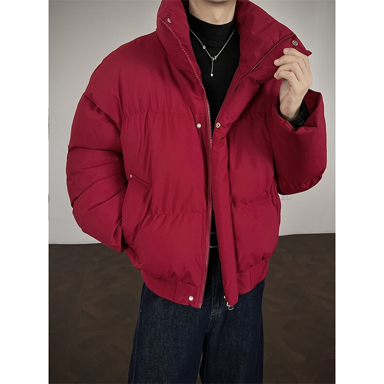 冬季clean纯色棉服潮流中性加厚短款棉衣HZ8816-特P68不议价,男装棉衣,星座610B-1