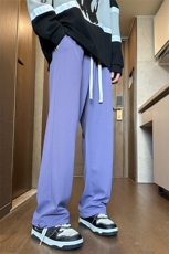 KP769P28港风菠萝棉休闲裤宽松运动裤拖地裤束脚裤男，女装休闲裤，星座1204