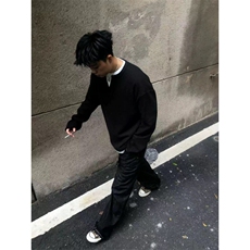 XZ809A/XS16/特P24/控48华夫格家俩件亨利领长T卫衣打底衫，男装卫衣，星座809A(原222-1)