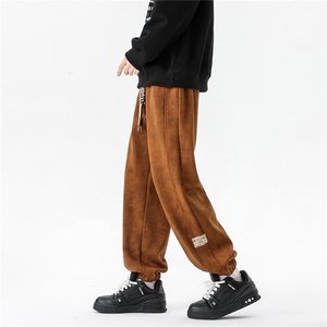 8XL-M痞帅脏脏束脚休闲卫裤男春季大码裤子KZ022特价P40图片