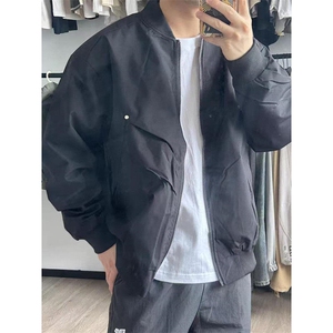 男女同款夹克秋冬季日系潮牌时尚简约宽松纯色夹克 JW22图片