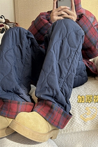 2024 冬季新款 内景大码防水加厚格子棉裤M-5X HK241059-特P35图片