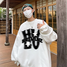 直播360克重磅美式印花卫衣Y213特P28同步供应华棉品质P38特，男装卫衣，电商A486