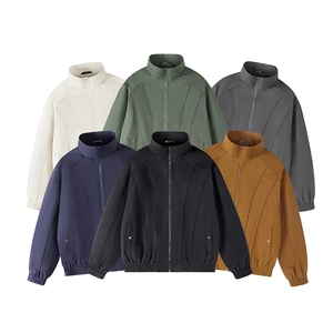 新款硬汉风户外夹克男立领纯色上衣冲锋衣外套DSA157B-JK7866-P55图片