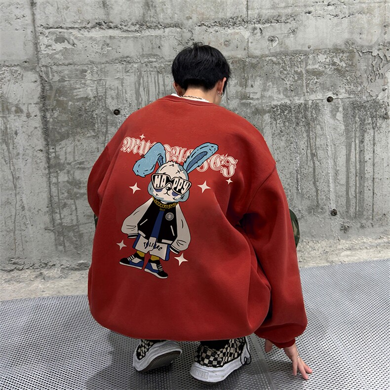 抖音供货、复合重磅360克现货圆领卫衣宽松D223A-YL2353-特P28,男装卫衣,电商019-1