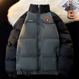 现货 抖音得物可供视频 三防加厚羽绒拼接棉衣外套面包棉服 86616图片