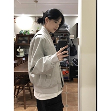 [有货]灰色晕染外套高级感工装夹克JK682特P77，男装夹克，星座908-1