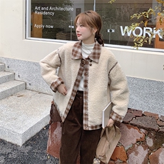 2024年新款羊羔毛外套0132，女装羊羔毛/颗粒绒，浙宝069