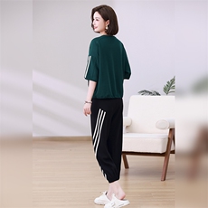 时尚休闲女装套装宽松显瘦运动风两件套舒适百搭潮流款，女装套装/套裙，叶笙衣