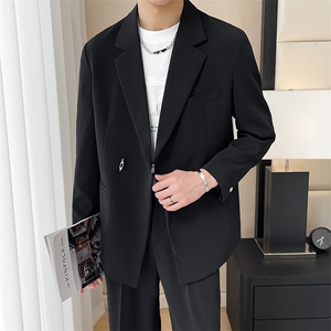 宽松休闲冰丝潮流西服垂坠肌理感小西装XZ48/P160控248图片