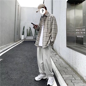 长袖衬衫春款男港风潮流C014P40图片