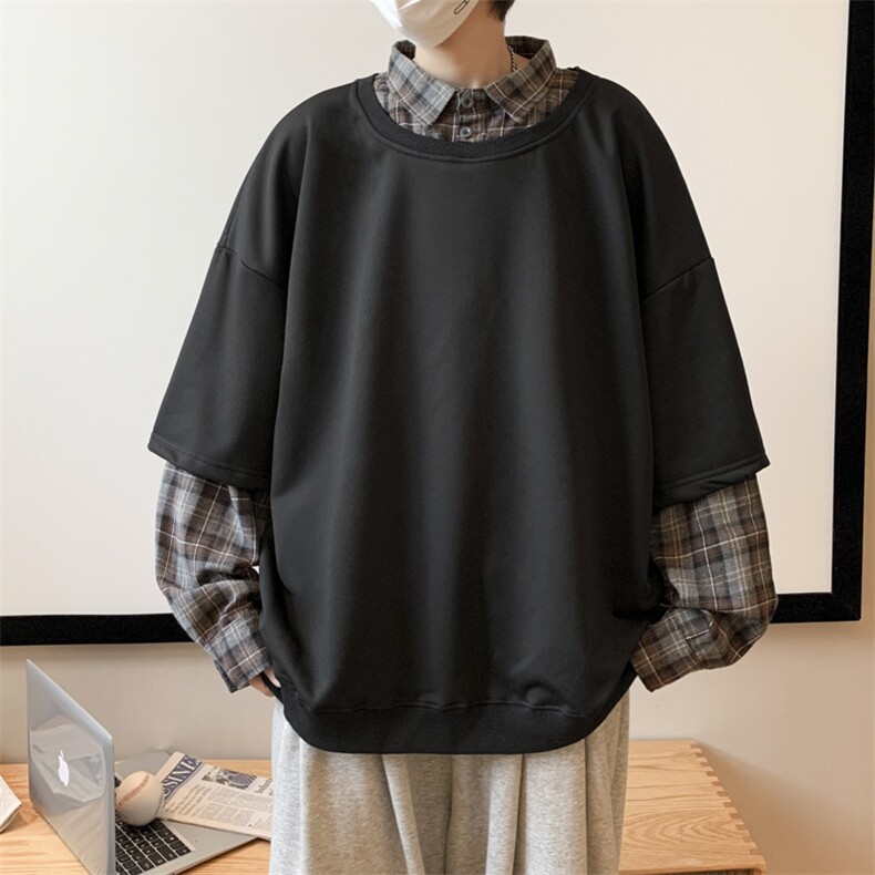 男春季新款卫衣假两件卫衣A01P38,男装卫衣,星座1116-2