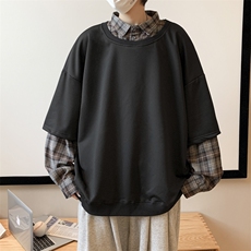 男春季新款卫衣假两件卫衣A01P38，男装卫衣，星座1116-2