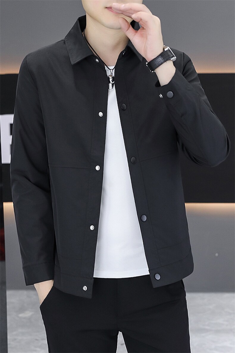 店主风夹克外套男春秋休闲百搭时尚翻领男士夹克N2408-P67,男装夹克,星座310B-3