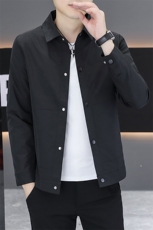 店主风夹克外套男春秋休闲百搭时尚翻领男士夹克N2408-P67，男装夹克，星座310B-3