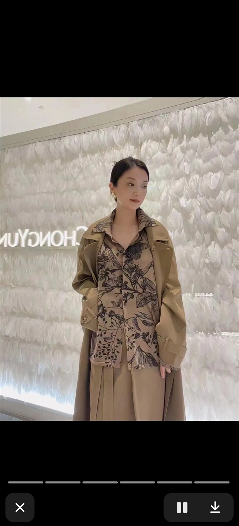 长袖针织开衫女宽松百搭印花羊毛休闲外套上衣,女装羊毛衫,亿东羊绒